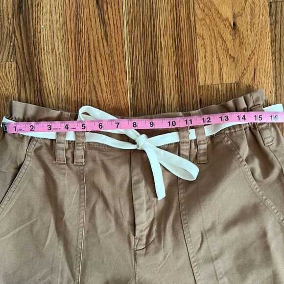 A.L.C. Women's Khaki Tan Augusta Belted Paperbag Cargo Pants Size 12 EUC - Picture 7 of 8